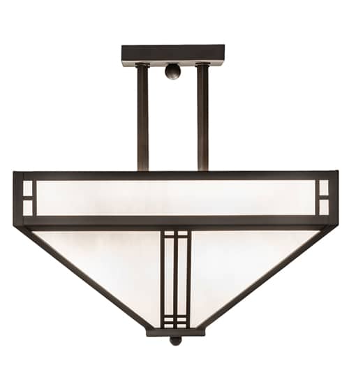 Prairie Loft 4 Light 9" Wide Semi-Flush Ceiling Fixture