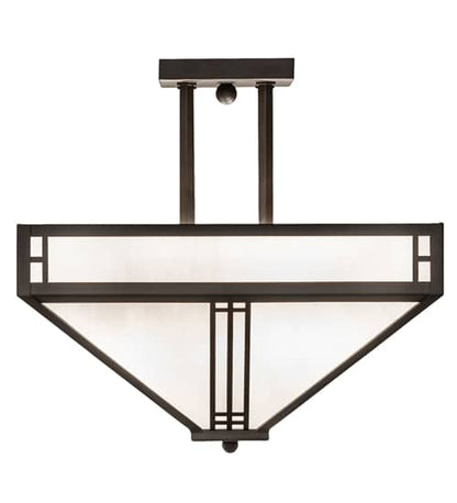 Prairie Loft 4 Light 9" Wide Semi-Flush Ceiling Fixture