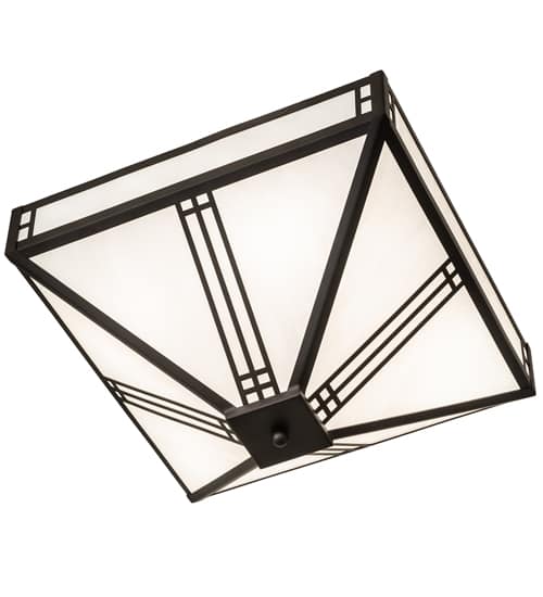 Prairie Loft 4 Light 9" Wide Semi-Flush Ceiling Fixture