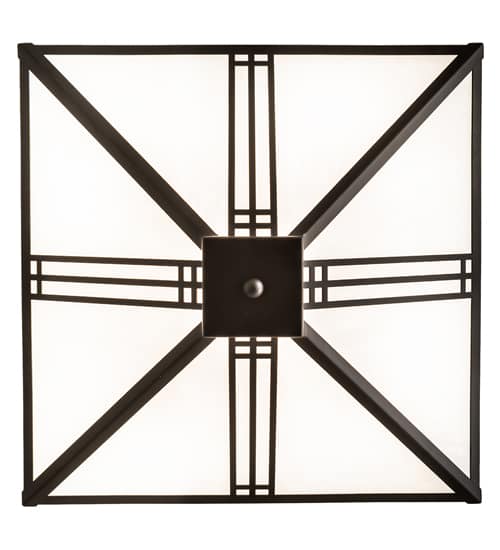 Prairie Loft 4 Light 9" Wide Semi-Flush Ceiling Fixture