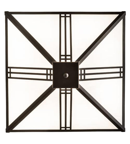 Prairie Loft 4 Light 9" Wide Semi-Flush Ceiling Fixture