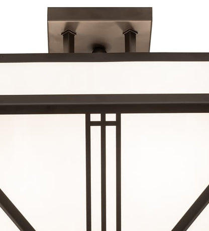 Prairie Loft 4 Light 9" Wide Semi-Flush Ceiling Fixture