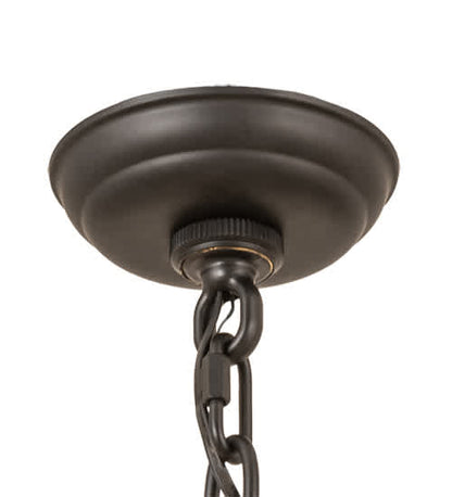 4 Light 25" Wide Taper Candle Pendant