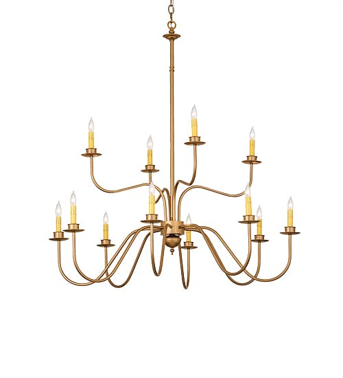Ean 12 Light 42" Wide Taper Candle Style Chandelier