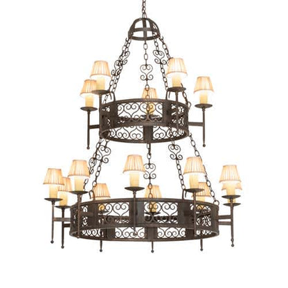 Toscano 15 Light 48" Wide Ring Chandelier