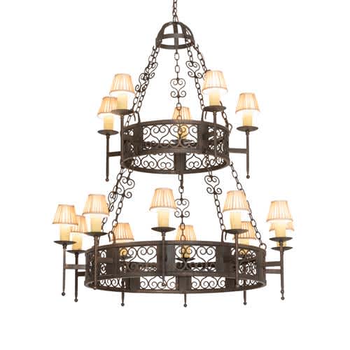 Toscano 15 Light 48" Wide Ring Chandelier