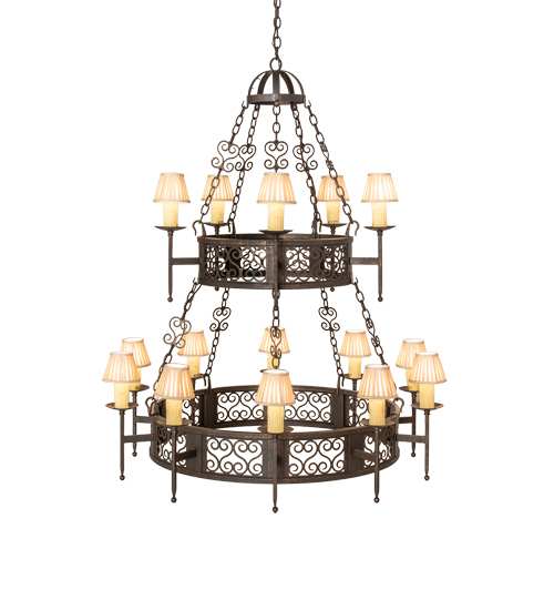Toscano 15 Light 48" Wide Ring Chandelier