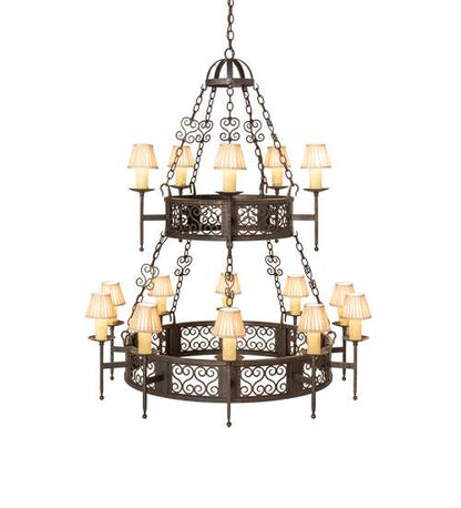 Toscano 15 Light 48" Wide Ring Chandelier