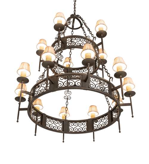 Toscano 15 Light 48" Wide Ring Chandelier