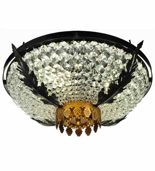 Chrisanne 3 Light 24" Wide Semi-Flush Bowl Ceiling Fixture
