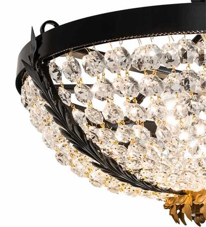 Chrisanne 3 Light 24" Wide Semi-Flush Bowl Ceiling Fixture