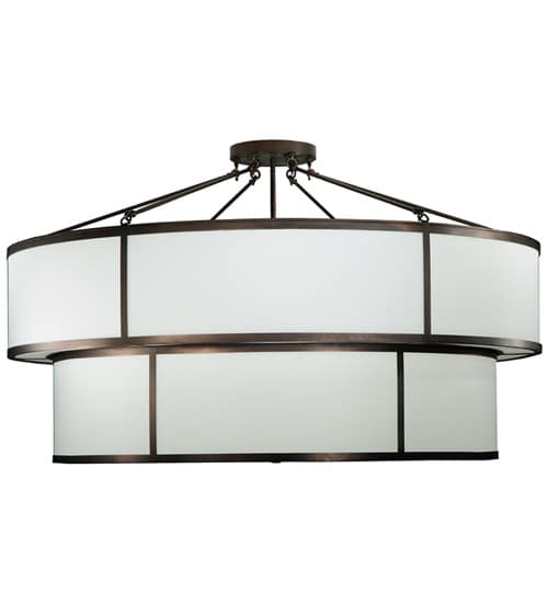 Jayne 12 Light 72" Wide Semi-Flush Ceiling Fixture