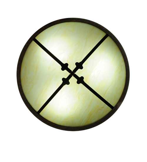 Byzantine 3 Light 20" Wide Semi-Flush Bowl Ceiling Fixture