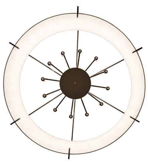 Cilindro Structure 12 Light 40" Wide Semi-Flush Drum Ceiling Fixture