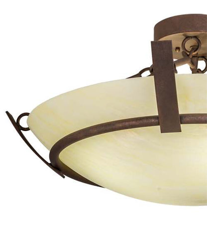 Covina 4 Light 30" Wide Semi-Flush Bowl Ceiling Fixture