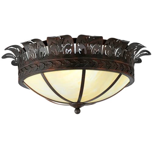 Crowne 4 Light 24" Wide Semi-Flush Bowl Ceiling Fixture
