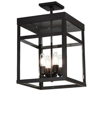 Quadrato 4 Light 21" Wide Semi-Flush Ceiling Fixture