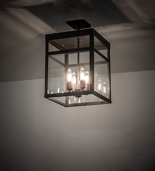Quadrato 4 Light 21" Wide Semi-Flush Ceiling Fixture