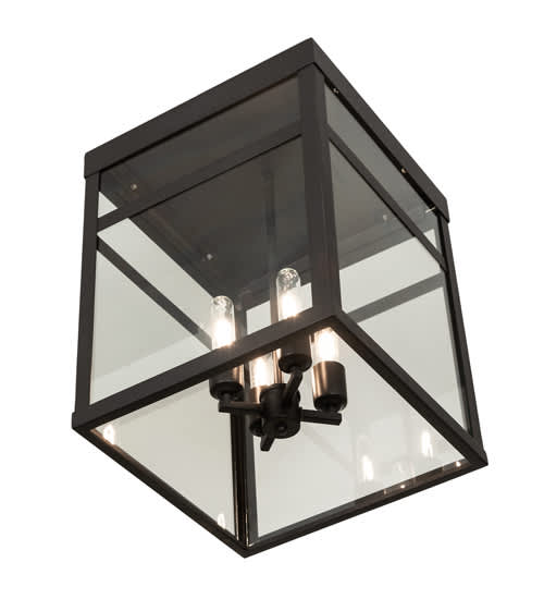 Quadrato 4 Light 21" Wide Semi-Flush Ceiling Fixture
