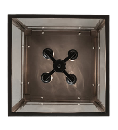 Quadrato 4 Light 21" Wide Semi-Flush Ceiling Fixture