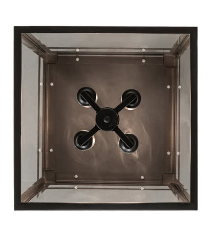 Quadrato 4 Light 21" Wide Semi-Flush Ceiling Fixture