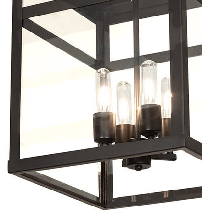 Quadrato 4 Light 21" Wide Semi-Flush Ceiling Fixture