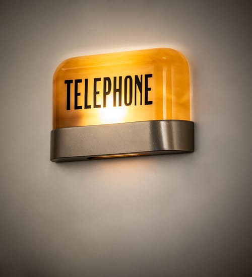 Telephone 7" Tall Wall Sconce