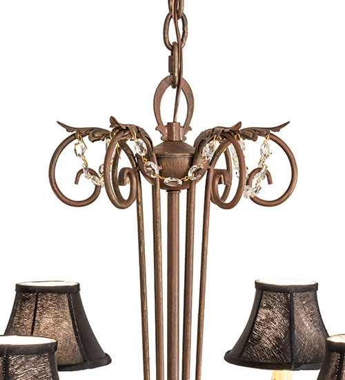 Lindsay 6 Light 30" Wide Crystal Chandelier