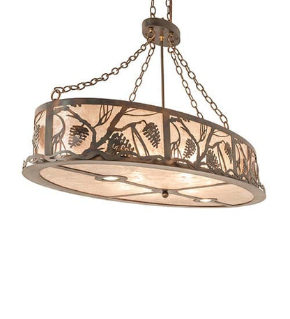 6 Light 48" Wide Linear Pendant