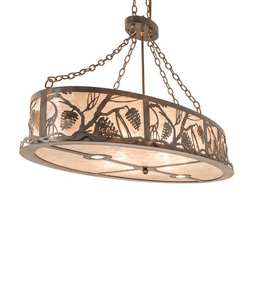 6 Light 48" Wide Linear Pendant