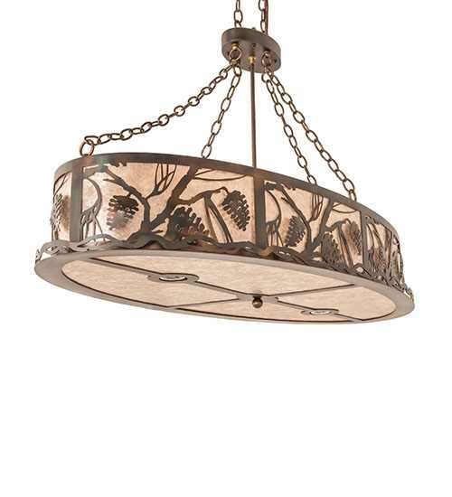 6 Light 48" Wide Linear Pendant