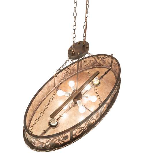 6 Light 48" Wide Linear Pendant