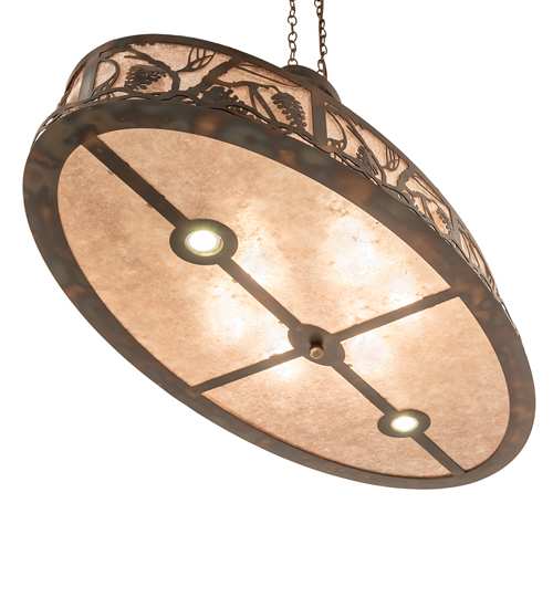 6 Light 48" Wide Linear Pendant