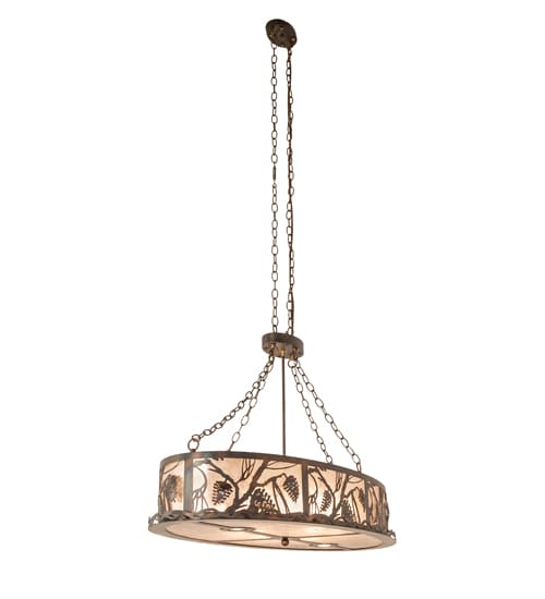 6 Light 48" Wide Linear Pendant