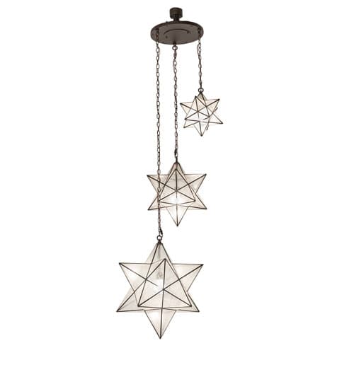 3 Light 36" Wide Multi Light Pendant