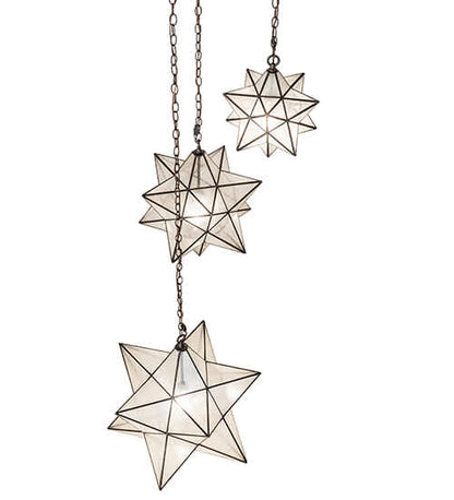 3 Light 36" Wide Multi Light Pendant