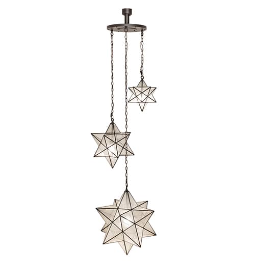 3 Light 36" Wide Multi Light Pendant