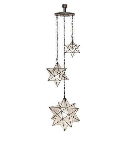 3 Light 36" Wide Multi Light Pendant