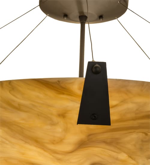Araneta 4 Light 37" Wide Semi-Flush Bowl Ceiling Fixture - Oil Rubbed Bronze Finish - Medium Bulb Base