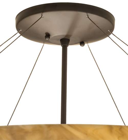 Araneta 4 Light 37" Wide Semi-Flush Bowl Ceiling Fixture - Oil Rubbed Bronze Finish - Medium Bulb Base