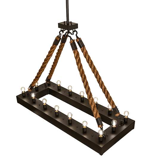 16 Light 60" Wide Linear Pendant