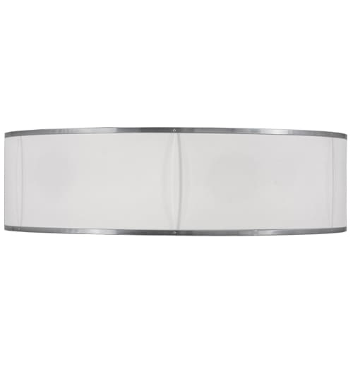 Cilindro 6 Light 36" Wide Semi-Flush Drum Ceiling Fixture - Chrome Finish - Medium Bulb Base