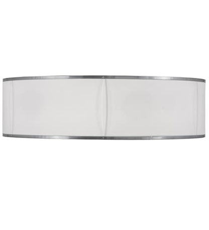 Cilindro 6 Light 36" Wide Semi-Flush Drum Ceiling Fixture - Chrome Finish - Medium Bulb Base