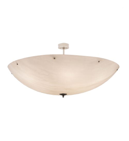 Madison 12 Light 60" Wide Semi-Flush Bowl Ceiling Fixture - Nickel Finish - Medium Bulb Base
