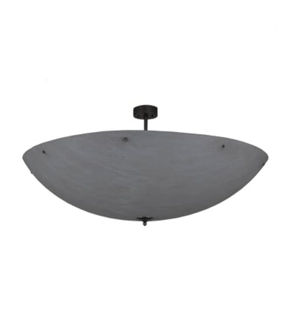 Madison 12 Light 60" Wide Semi-Flush Bowl Ceiling Fixture - Nickel Finish - Medium Bulb Base