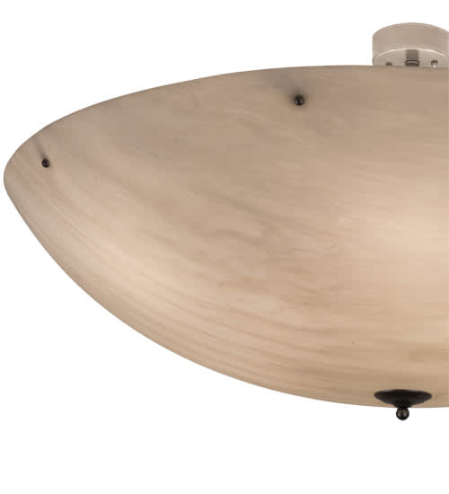 Madison 12 Light 60" Wide Semi-Flush Bowl Ceiling Fixture - Nickel Finish - Medium Bulb Base