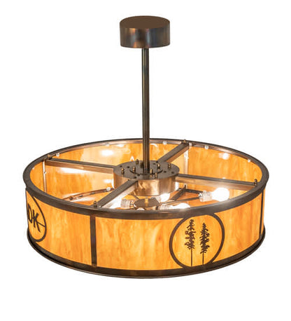 8 Light 37" Wide Pendant