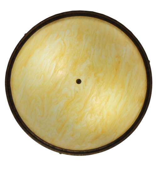 Dionne 3 Light 30" Wide Semi-Flush Bowl Ceiling Fixture - Pompeii Gold Finish