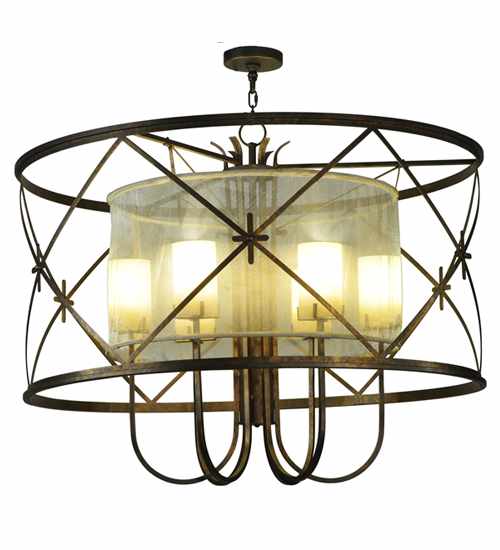 6 Light 48" Wide Pendant