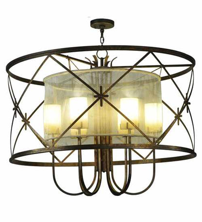 6 Light 48" Wide Pendant